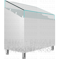 Застекленный прилавок для медицинских приборов