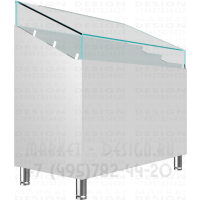 Застекленный прилавок для медицинских приборов